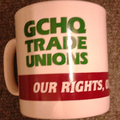 101164 Mug GCHQ Trade Unions  £15.00